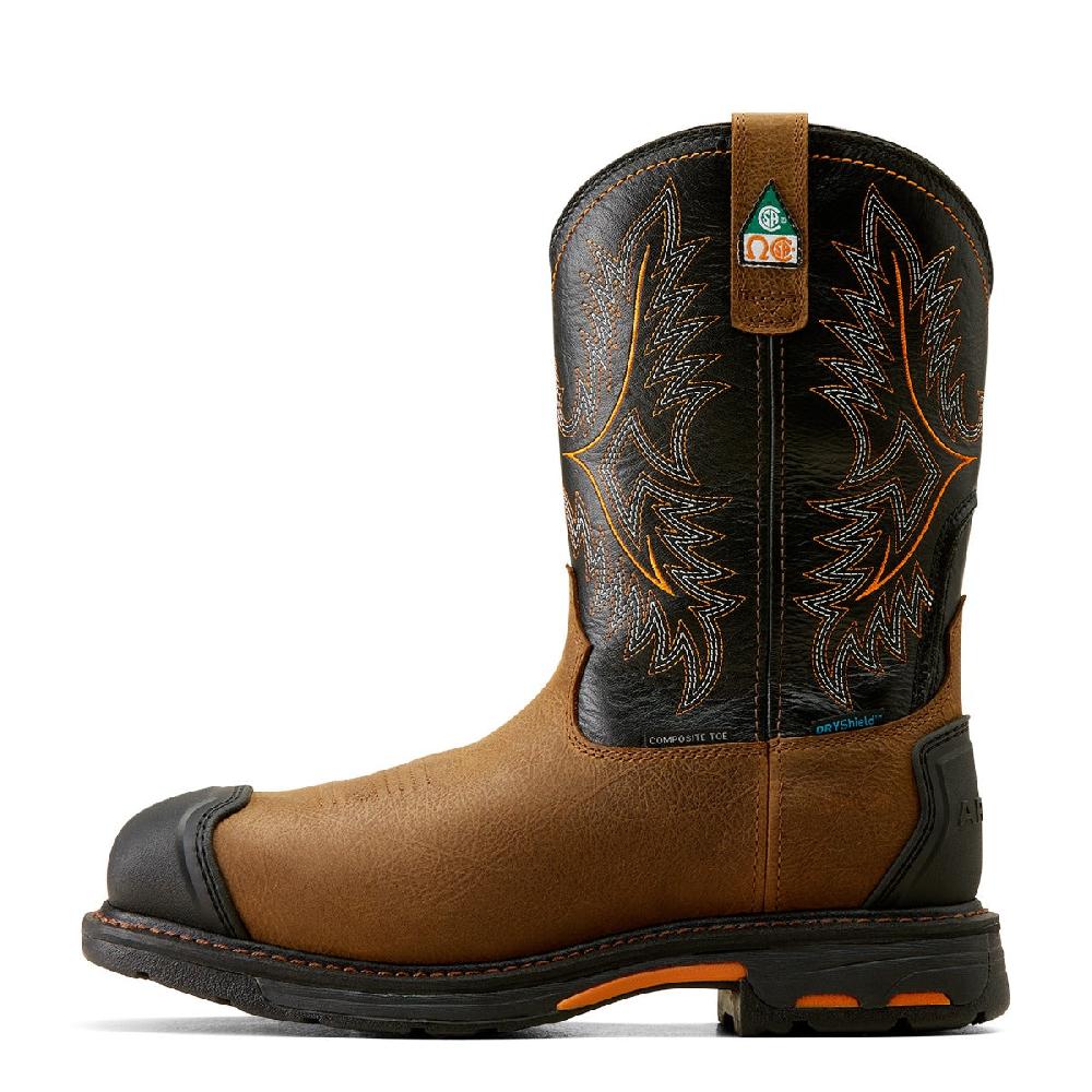 Le Bos Ariat Rye Brown/Black WorkHog CSA XTR Men's Waterproof Composite Toe Work Boots 10042491