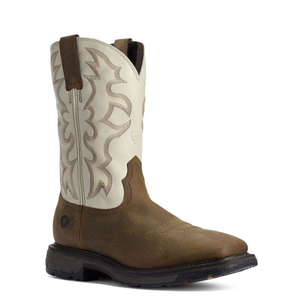 le bos Ariat Rye Brown WorkHog Men's Work Boots 10031672