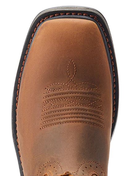 Le Bos Ariat Sierra Shock Shield Patriotic Brown Mens Western Work Boots 10044505