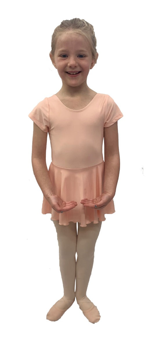 le bos Barbette Classwear Short Sleeve Dance Dress LB002 *Sale colored leotards*