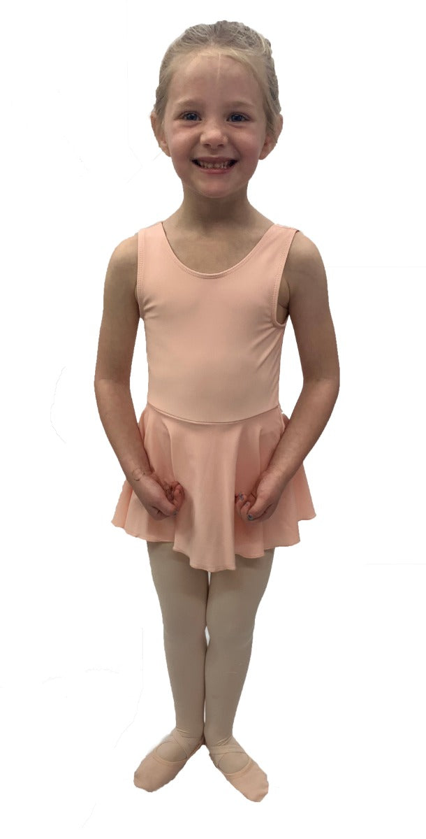 Le Bos Barbette Classwear Tank Sleeve Dance Dress With Skirt LB005 *More Colors Available