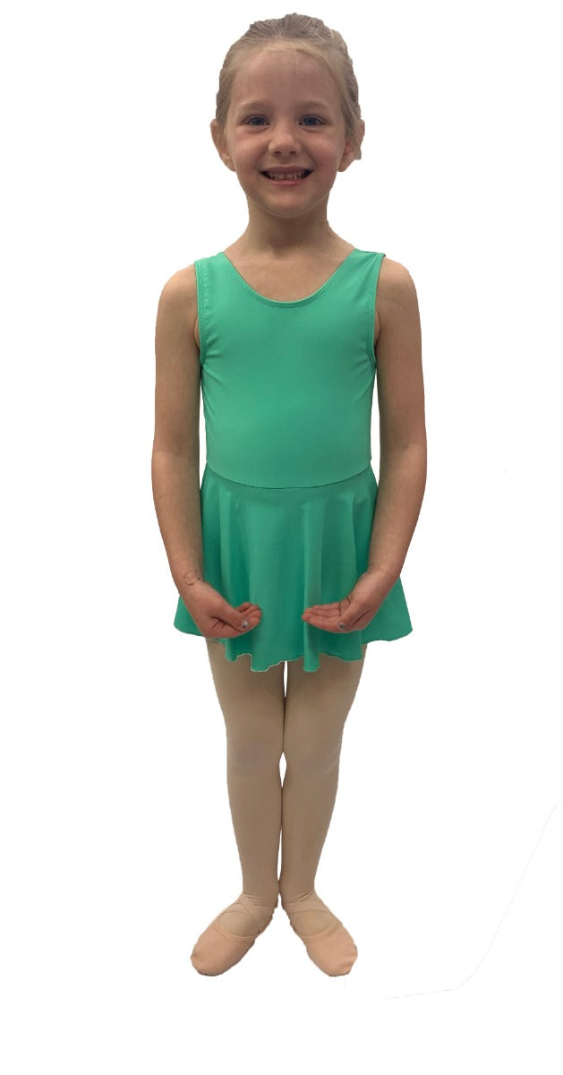 Le Bos Barbette Classwear Tank Sleeve Dance Dress With Skirt LB005 *More Colors Available