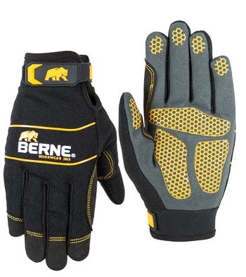 le bos Berne Black Hex-Grip Performance Glove GLV66