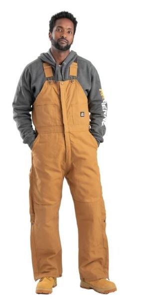 le bos Berne Brown Duck Heritage Insulated Duck Bib Overalls B415-BD