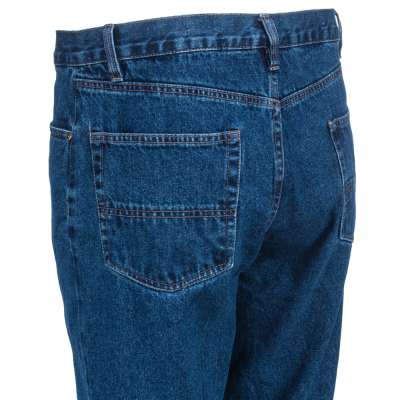 le bos Berne Stone Wash Dark Blue Relaxed Fit Mens Jeans P422-SWD