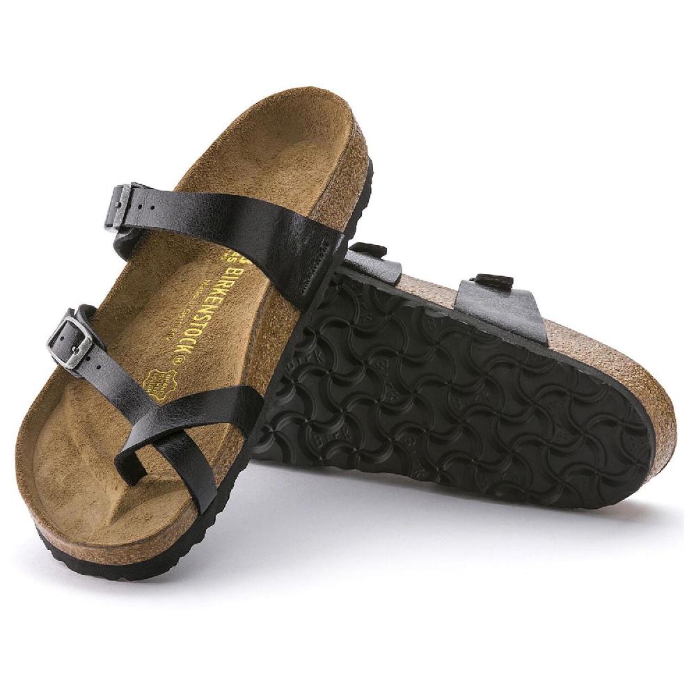 le bos Birkenstock Black Mayari Graceful Licorice Birko-Flor Women's Sandals R171391