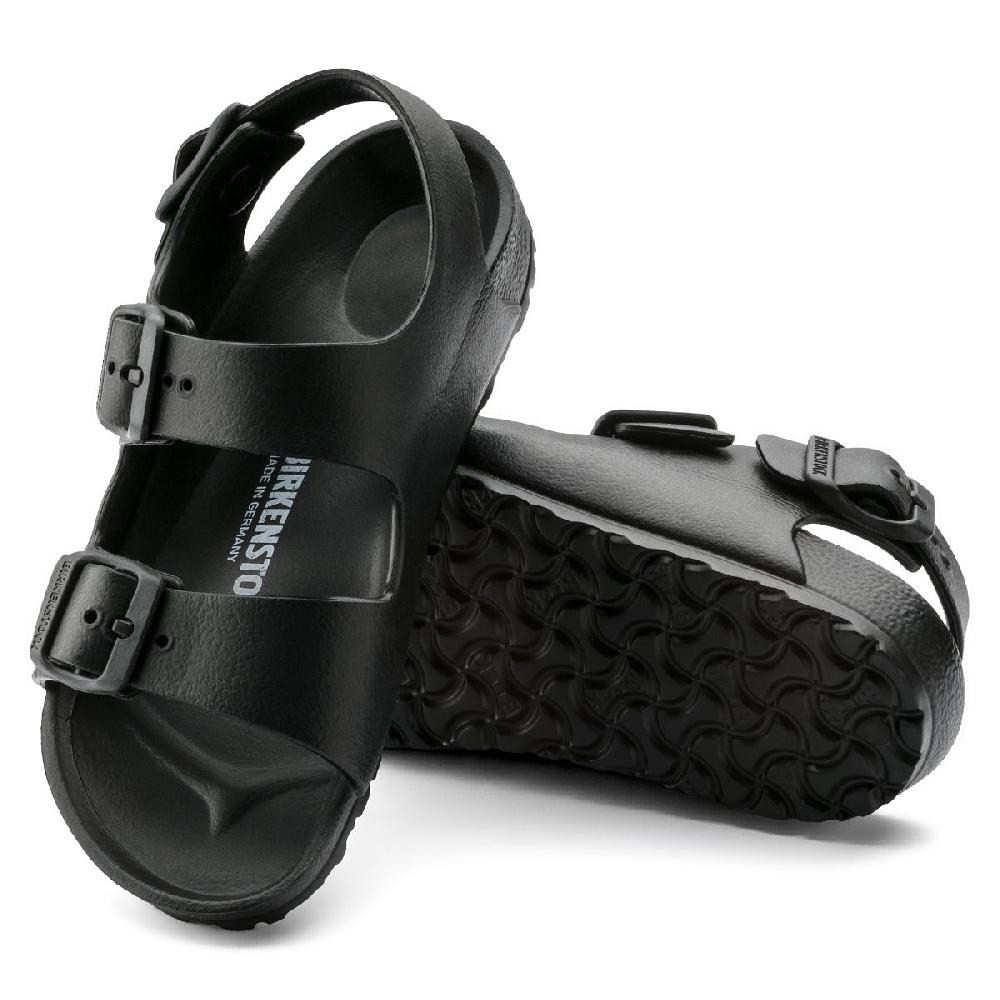 le bos Birkenstock Black Milano Essentials Kids Sandals N1009353