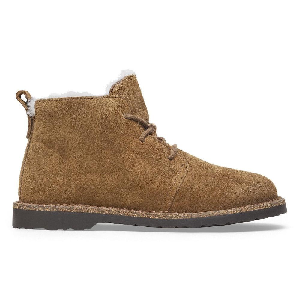 Le Bos Birkenstock Dark Tea Suede Leather Uppsala Mid Shearling Women's Shoes R1028086