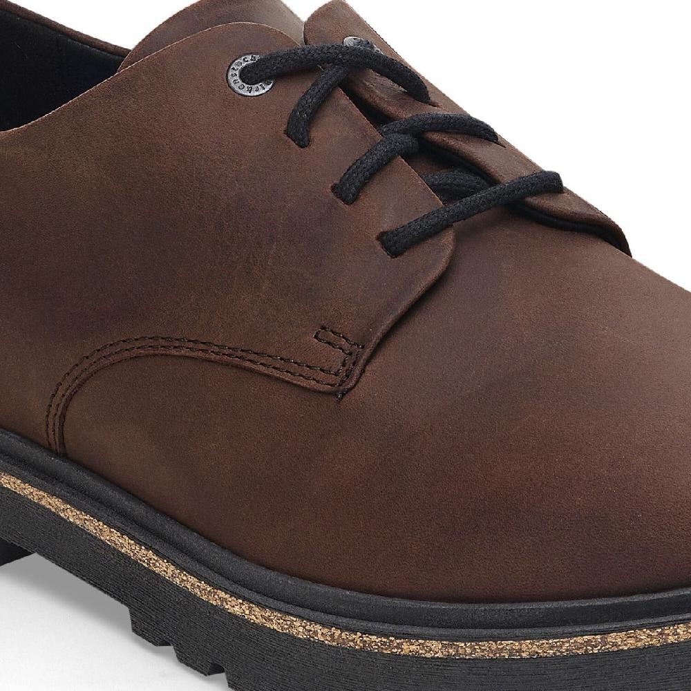 Le Bos Birkenstock Habana Oiled Leather Highwood Lace Low Men's Shoes R1028093
