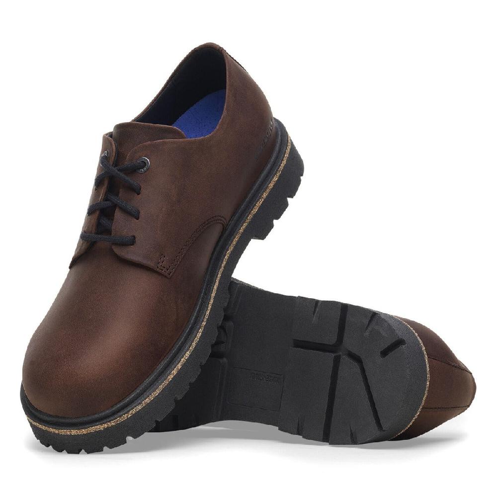 Le Bos Birkenstock Habana Oiled Leather Highwood Lace Low Men's Shoes R1028093