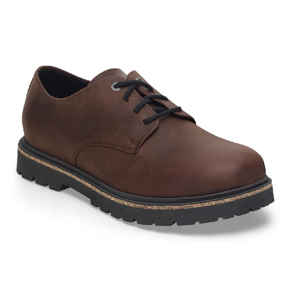 le bos Birkenstock Habana Oiled Leather Highwood Lace Low Men's Shoes R1028093