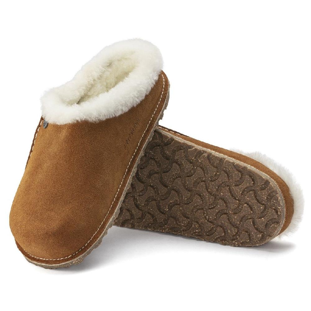 Le Bos Birkenstock Mink Suede Leather Zermatt Premium Women's Slippers N1023145