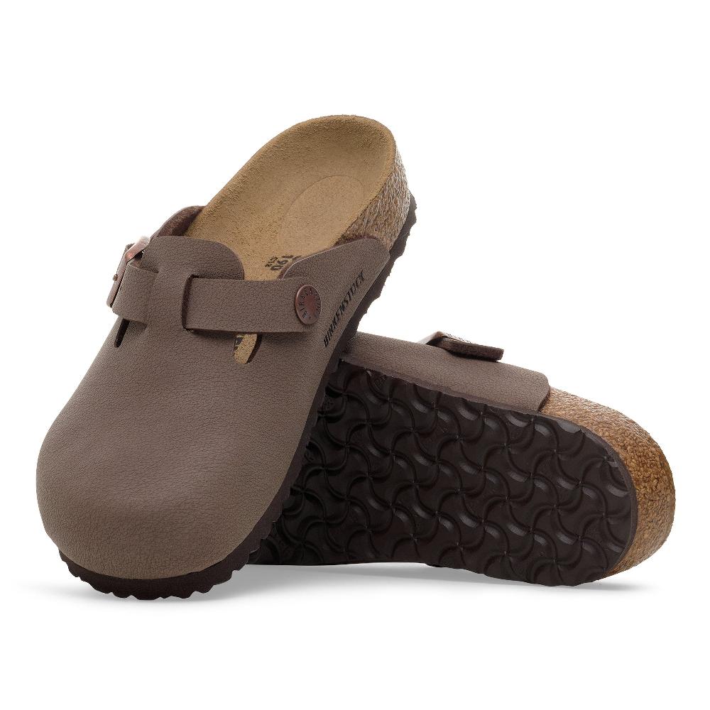 le bos Birkenstock Mocca Boston Big Kids Birkibuc Clogs N1030809