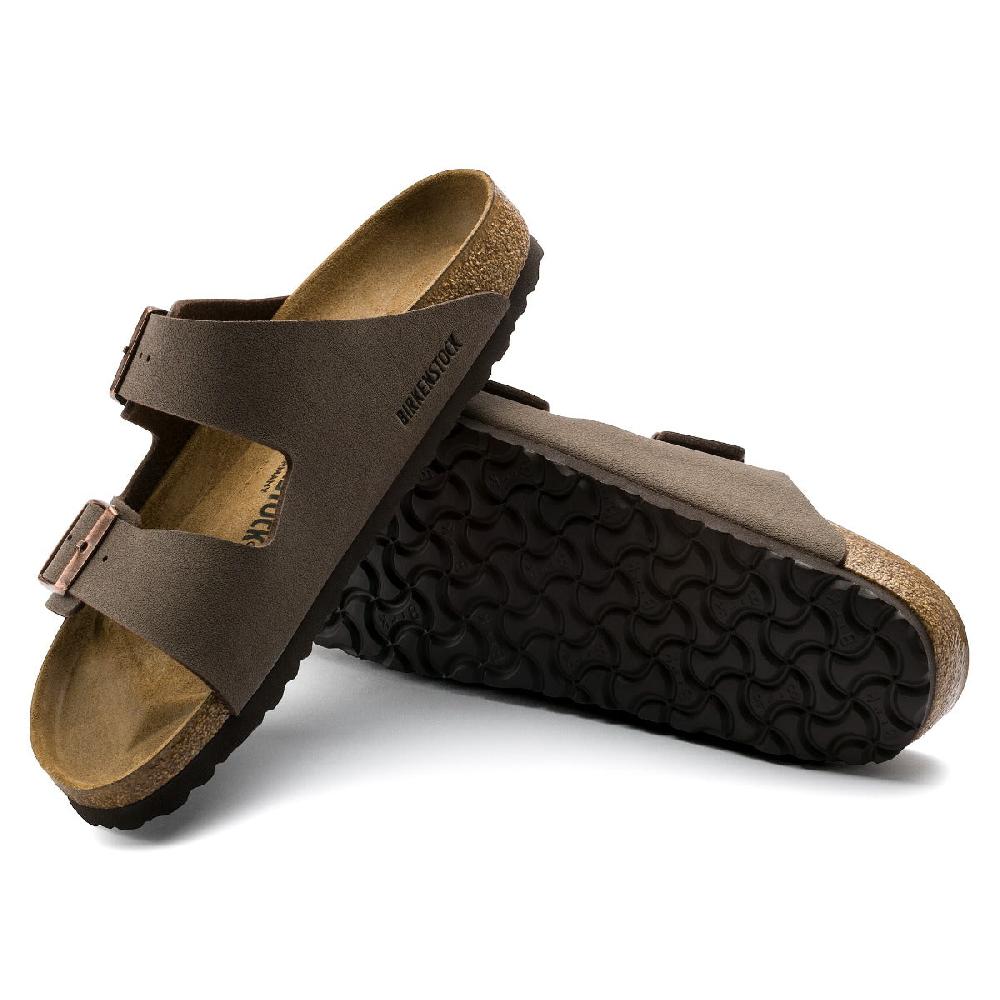 le bos Birkenstock Mocha Birko-Flor Birkibuc Arizona Men's Sandals 115181-MEN
