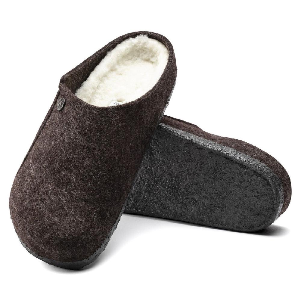 Le Bos Birkenstock Mocha Zermatt Shearling Men's Slippers R1016570