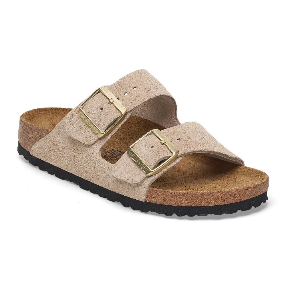 le bos Birkenstock Sandcastle Arizona Suede Leather Women's Sandals N1029260