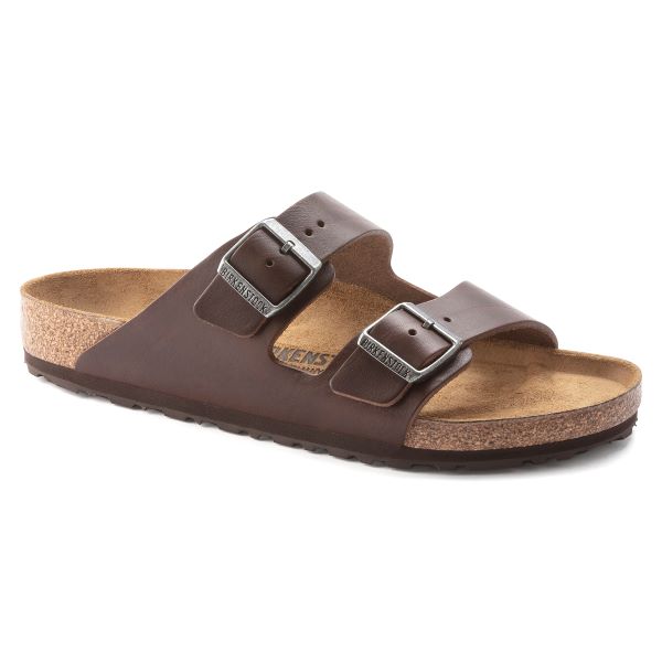 Le Bos Birkenstock Vintage Wood Roast Arizona Grip Leather Men's Sandals R1023117