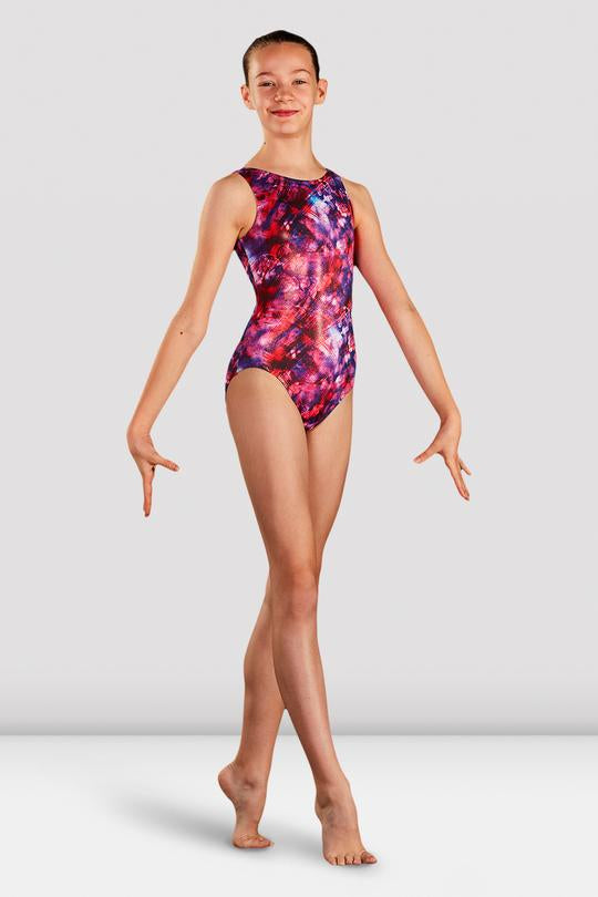 le bos Bloch Dynami Gymnastics Floral Fusion Tank Leotard GB189C-FLF