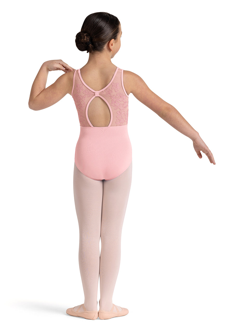 Le Bos Bloch Embroidered Keyhole Tank Leotard CL50005