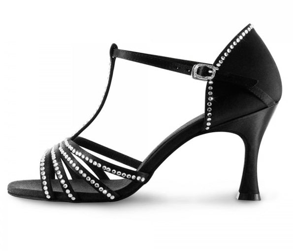 le bos Bloch Guilia 2.75 Inch Flared Heel With Ankle Strap Adult Ballroom Shoes SO838SB