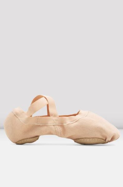 Le Bos Bloch Pink Canvas Ladies Synchrony Stretch Canvas Ballet Shoes SO625L-PINK