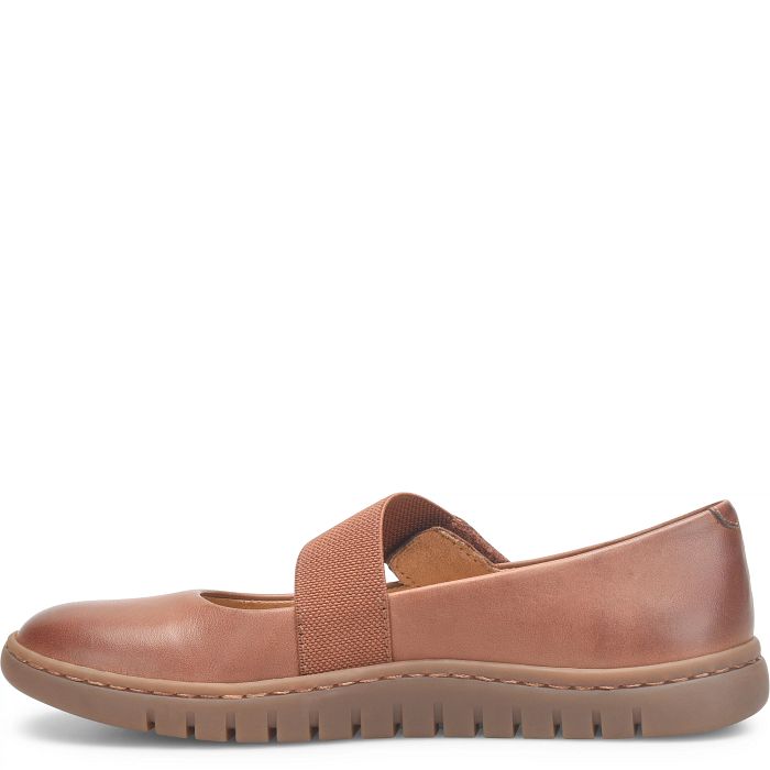 Le Bos Born Dark Tan Brandy Aspen Women's Cross Strap Mary Jane Shoes BR0076725