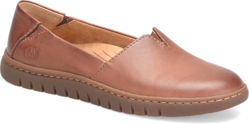 le bos Born Dark Tan (Brandy) Sebra II Women's Flats BR0076825