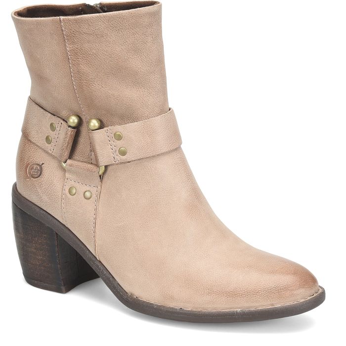 Le Bos Born Taupe Dakota Women's Harness Boots BR0077817