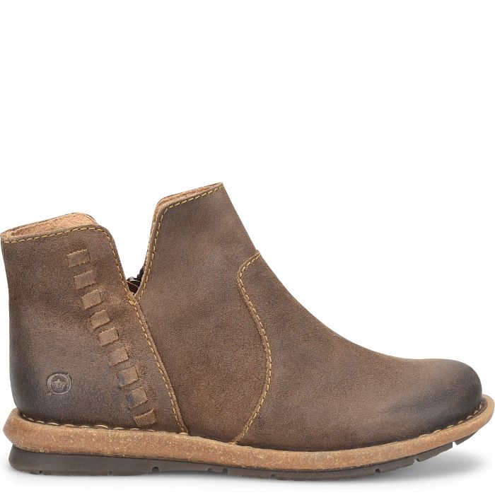 Le Bos Born Taupe Distressed Taj Women's Boots BR0079855