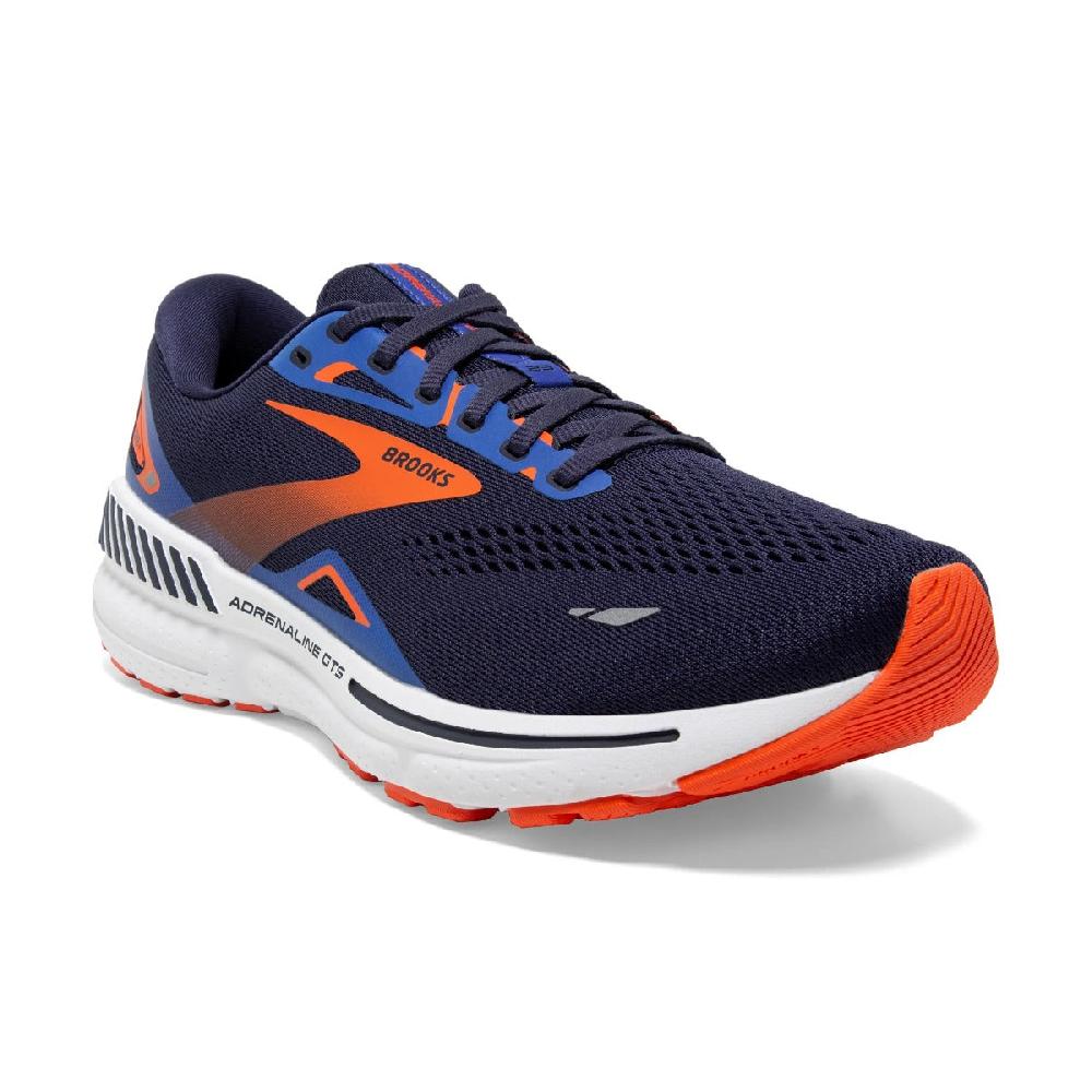 le bos Brooks Adrenaline Peacoat/Orange/Surf the Web Adrenaline GTS 23 Men's Road Running Shoes 110391-438