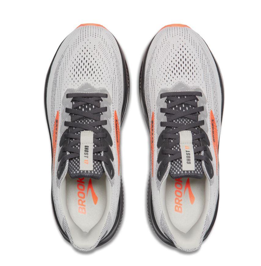 Le Bos Brooks Oyster Mushroom/Orange/Ebony Ghost 17 Men's Road Running Shoes 110442-048