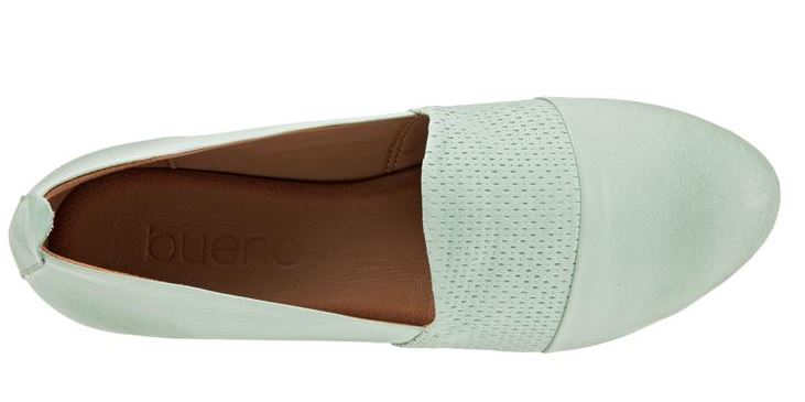 Le Bos Bueno Pale Green Katy Womens Dress Slip On Shoes B1814