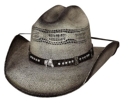 le bos Bullhide Boy's Black Wheelhorse Straw Hat 2931BL