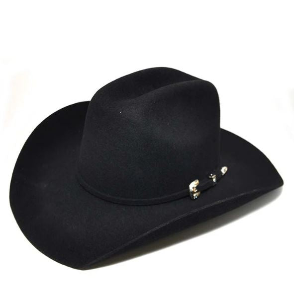 le bos Bullhide Hats Black Kingman Jr. Kids Premium Wool Cowboy Hat 0646BL