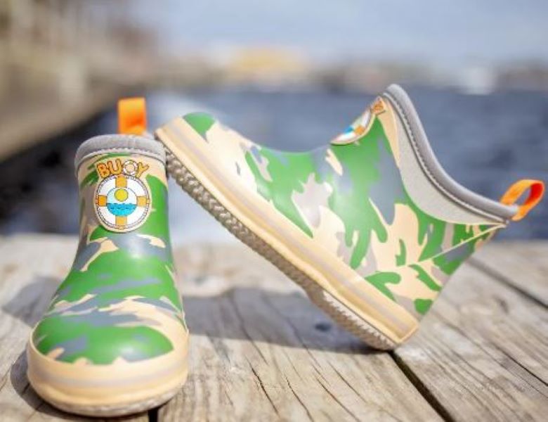 le bos Buoy Boots Camo Childrens Ankle length Rain Boot BB106