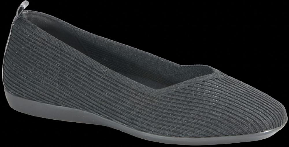 le bos Bussola Nero Vicenza Valda Women's Knit Flat Shoes VALDA-NERO