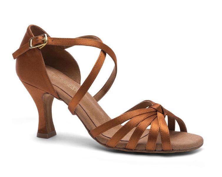 le bos Capezio Cinnamon Julia 2.5 Inch Womens Ballroom Shoes BR4000W