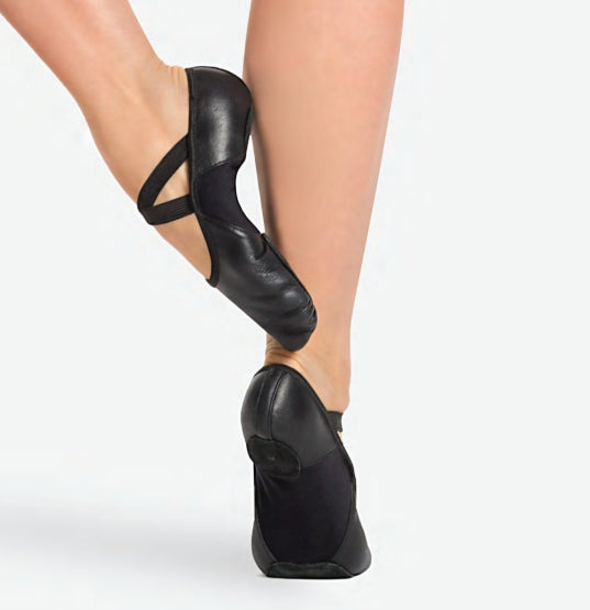 le bos Capezio Hanami Leather Split Sole Adult Canvas Shoes 2038W