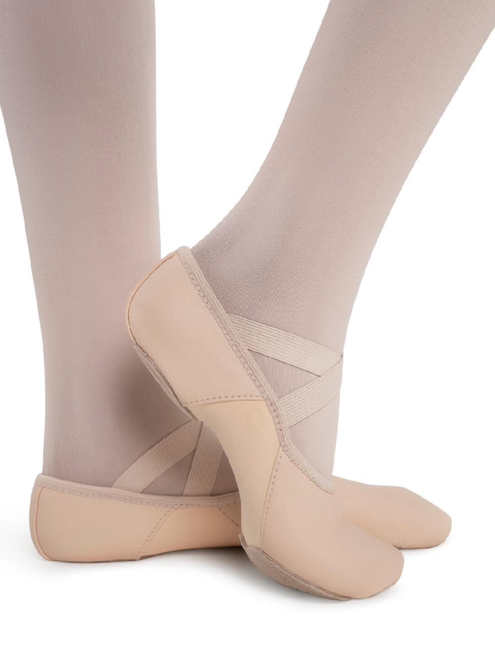 Capezio Hanami Leather Split Sole Child Canvas Shoes 2038C