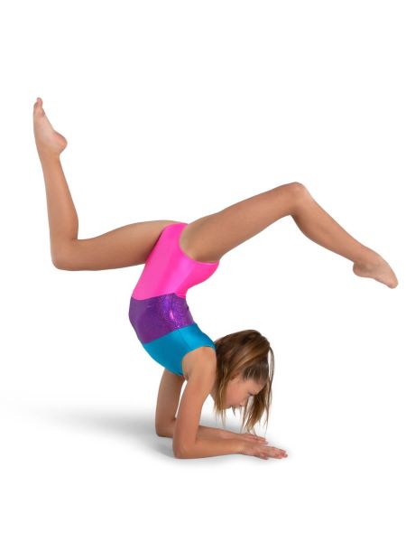 Le Bos Capezio Level Up 3 Panel Tank Girls Leotard 12027C