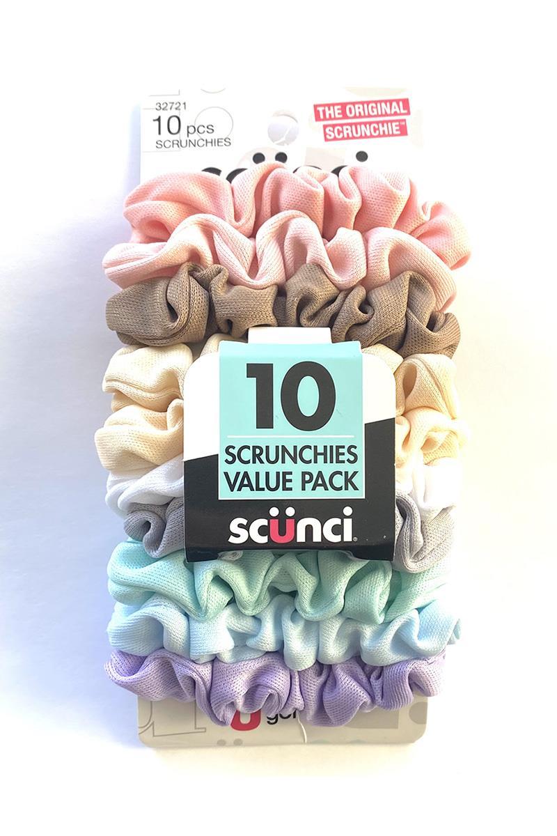 le bos CJ Merchantile Scunci 10pcs Scrunchie Set 32721
