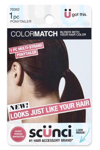 le bos CJ Merchantile Scunci Colormatch Multi Strand Hair Elastic HA320