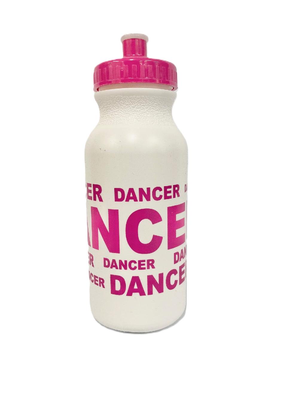 le bos CJ Merchantile White/Hot Pink Dancer 20 oz. Water Bottle G253-WHTHTPNK