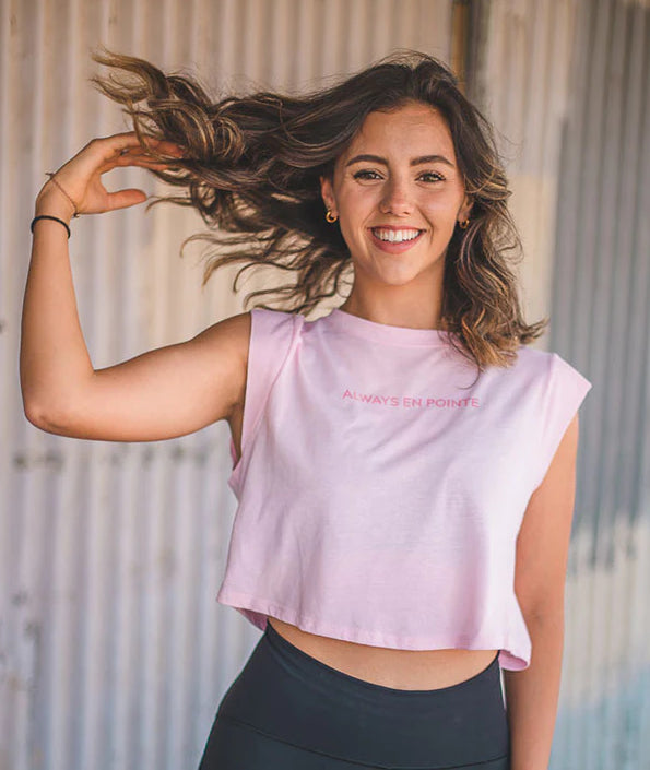 Le Bos Covet Dance Always En Pointe-Cropped Tank AEP-CTK-PINK