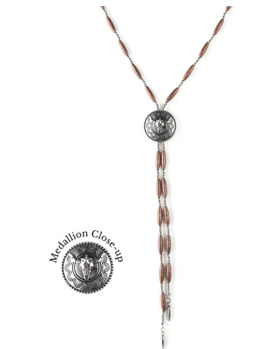 le bos Cowgirl Confetti Brown Still Shining Necklace CCNCEC92