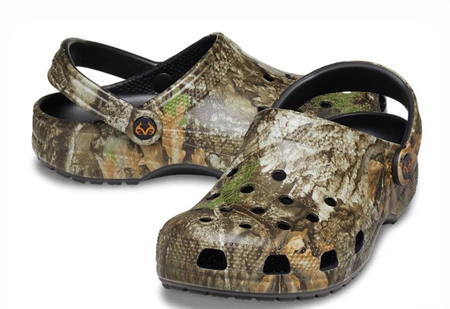 Le Bos Crocs Khaki Camouflage Classic Realtree V2 Mens Clogs 12132-260