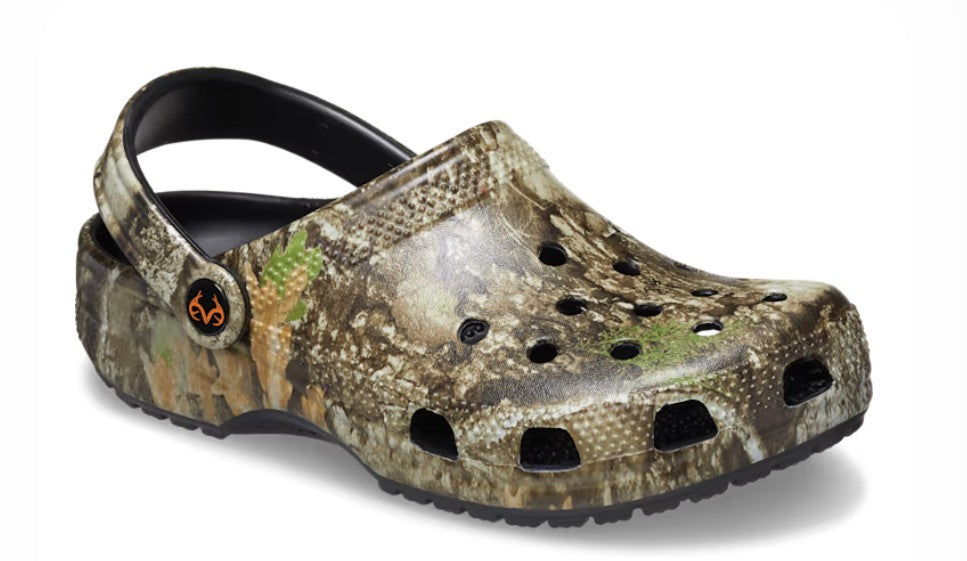 le bos Crocs Khaki Camouflage Classic Realtree V2 Mens Clogs 12132-260
