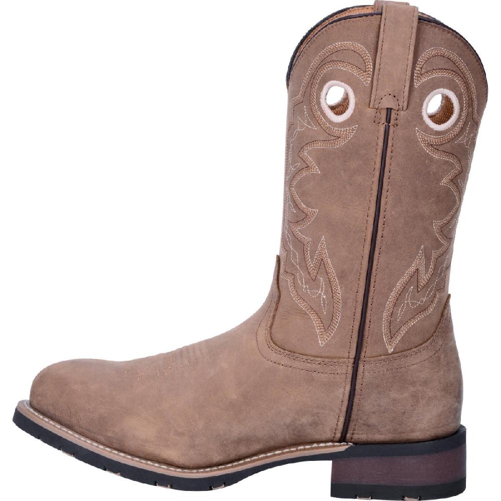 Le Bos Dan Post Laredo Brown Saguaro Leather Steel Toe Work Boots 69524