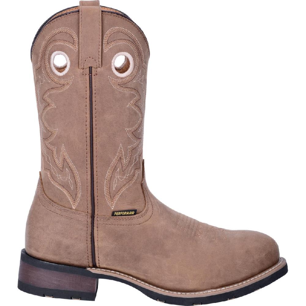 Le Bos Dan Post Laredo Brown Saguaro Leather Steel Toe Work Boots 69524