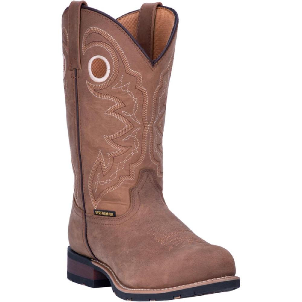 le bos Dan Post Laredo Brown Saguaro Leather Steel Toe Work Boots 69524